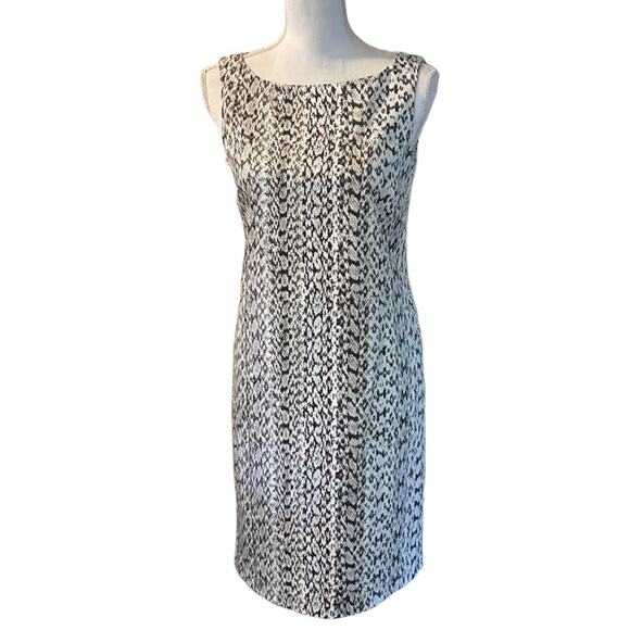 Not For Sale MaxMara Dress Women 8 Brown Sheath Snake Print Reptile Designer - Picture 2 of 5